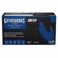 Ammex Nitrile Disposable Gloves, 6 mil Palm Thickness, Nitrile, Powder-Free, L GWRBN46100